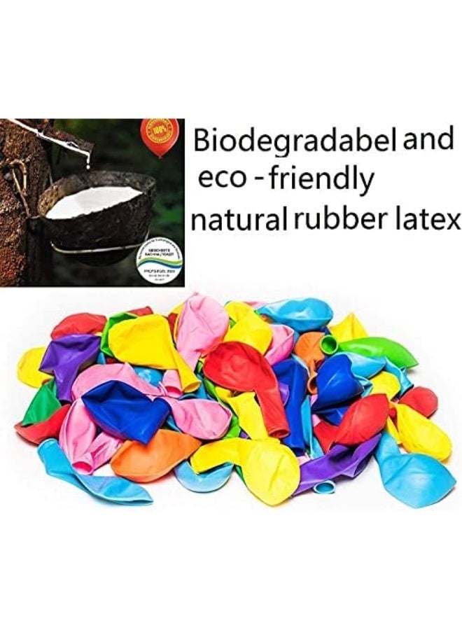 Queens 100 Pack 12 Inch Balloons Latex Balloons Color Party Balloons For Birthday Party, EID Festival Decorations - Image 3